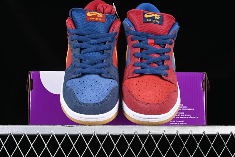 All categories Nk SB Dunk series Nk SB Dunk Low low-top skate shoes J version Nk SB Dunk Low "Barcelona" Barcelona dress color Dunk series retro low-top skate shoes DJ0606-400
